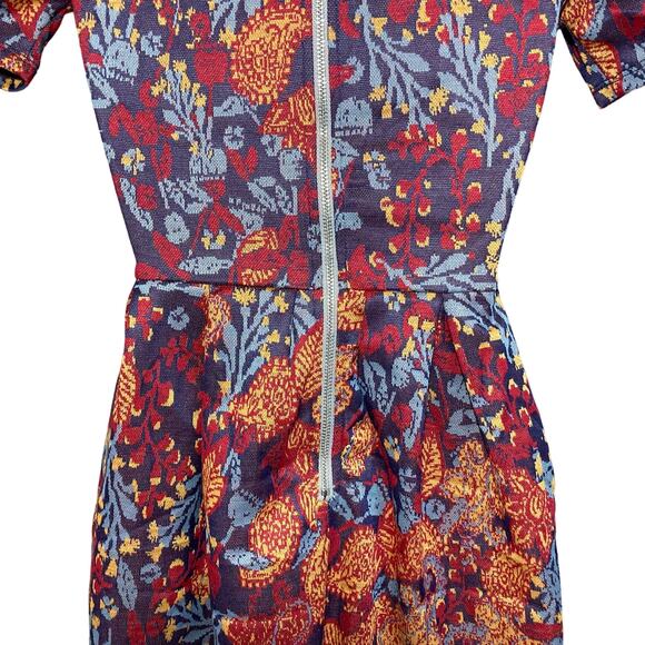LuLaRoe NEW Women’s XXS Amelia Pleated Jacquard Pockets Fit & Flare Dress Pin-Up - Picture 7 of 16